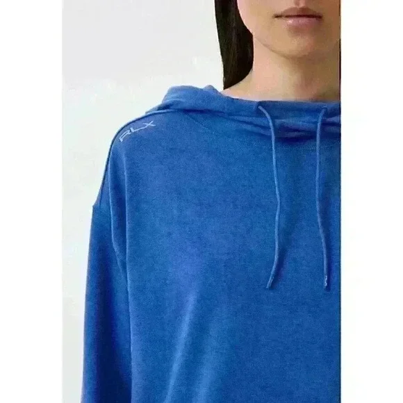 NEW! RLX Golf Ralph Lauren Women's M Logo Long Sleeve Hoodie NWT $168 - Picture 4 of 4